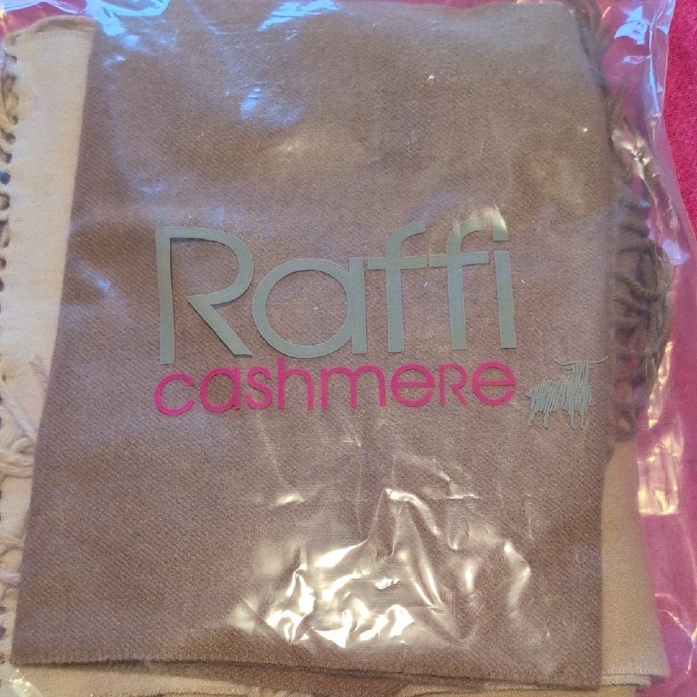 Raffi Taupe And Beige Scarf